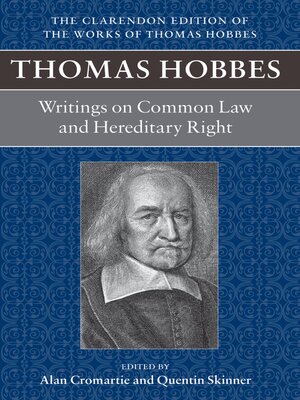 cover image of Thomas Hobbes